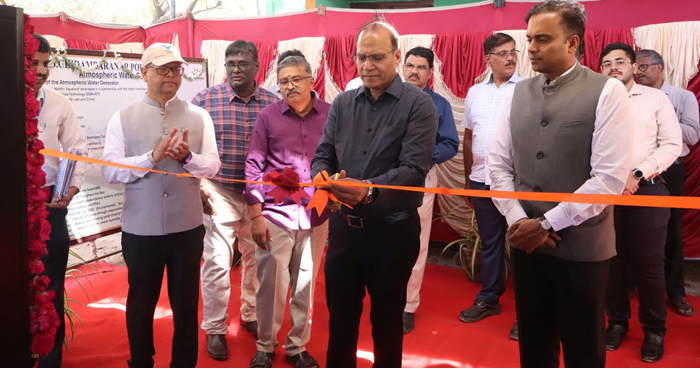 Ports Additional Secretary inaugurates two Atmospheric Water Generators
